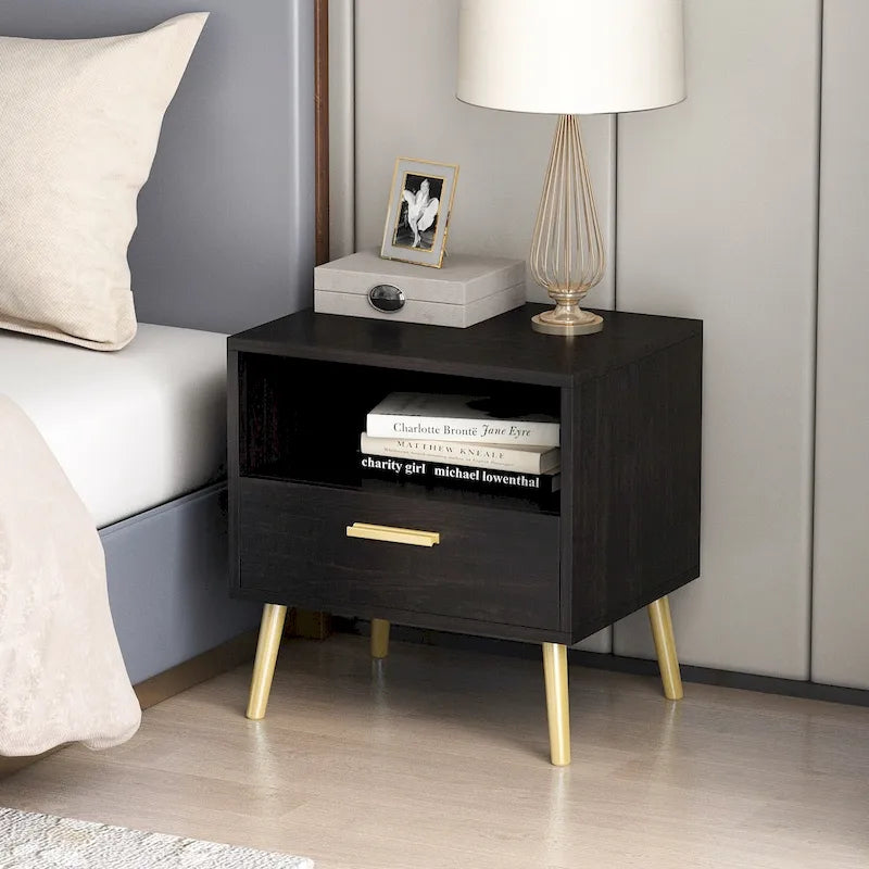Kerrogee Modern 1-drawer Nightstand