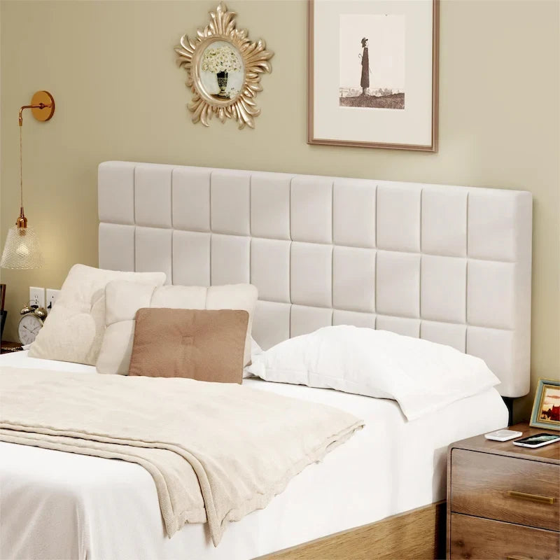 Headboard Queen Foldable Upholstered Headboard for Queen