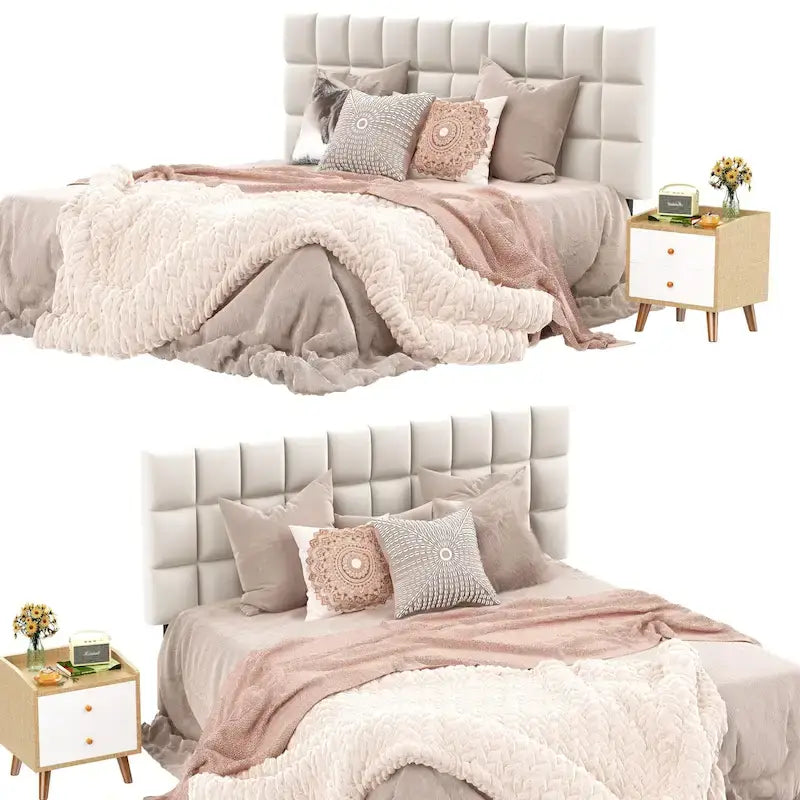 Headboard Queen Foldable Upholstered Headboard for Queen