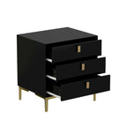 Timechee 3-Drawer Nightstand End Table Bedside Table