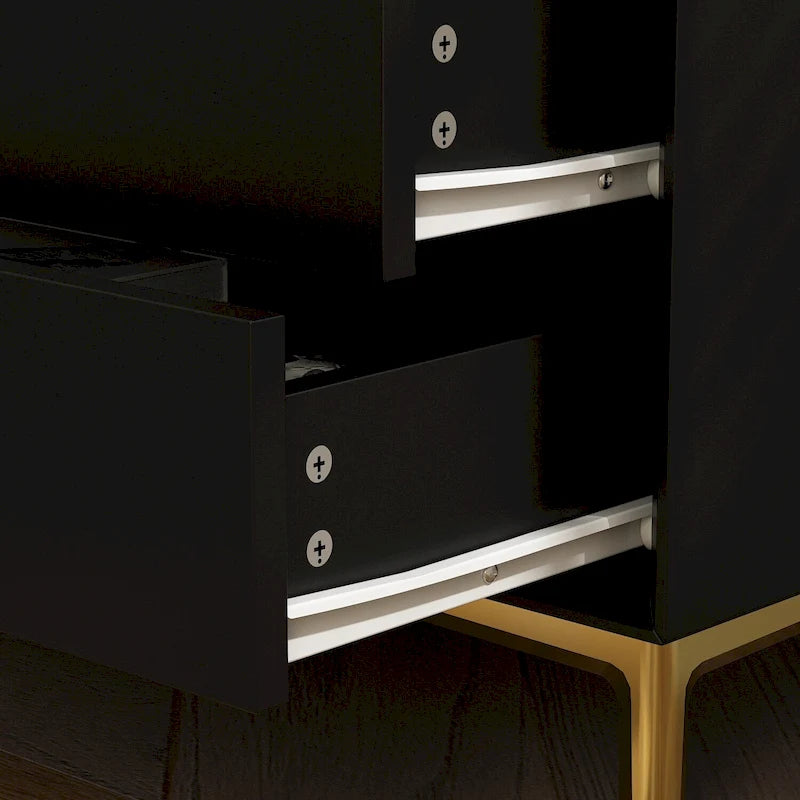 Timechee 3-Drawer Nightstand End Table Bedside Table