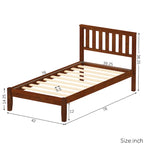 Twin Size Platform Bed with Headboard