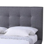 Carson Carrington Svinninge Mid-century Grey Upholstered Platform Bed