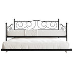 CraftPorch Contemporary Twin Size Metal Daybed with Trundle