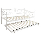 CraftPorch Contemporary Twin Size Metal Daybed with Trundle