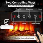 Bossin 58 Fireplace TV Stand with 18 Electric Fireplace,Modern Entertainment Center for 65 TVs,TV Console