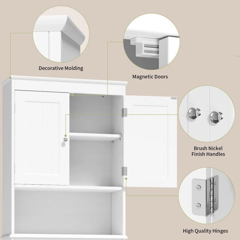 Bathroom Storage Cabinet, Toilet Storage Cabinet, Bathroom Shelf Over The Toilet, Space Saver Toilet
