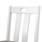 Badia Transitional White Wood 5-Piece Counter Height Table Set by Furniture of America