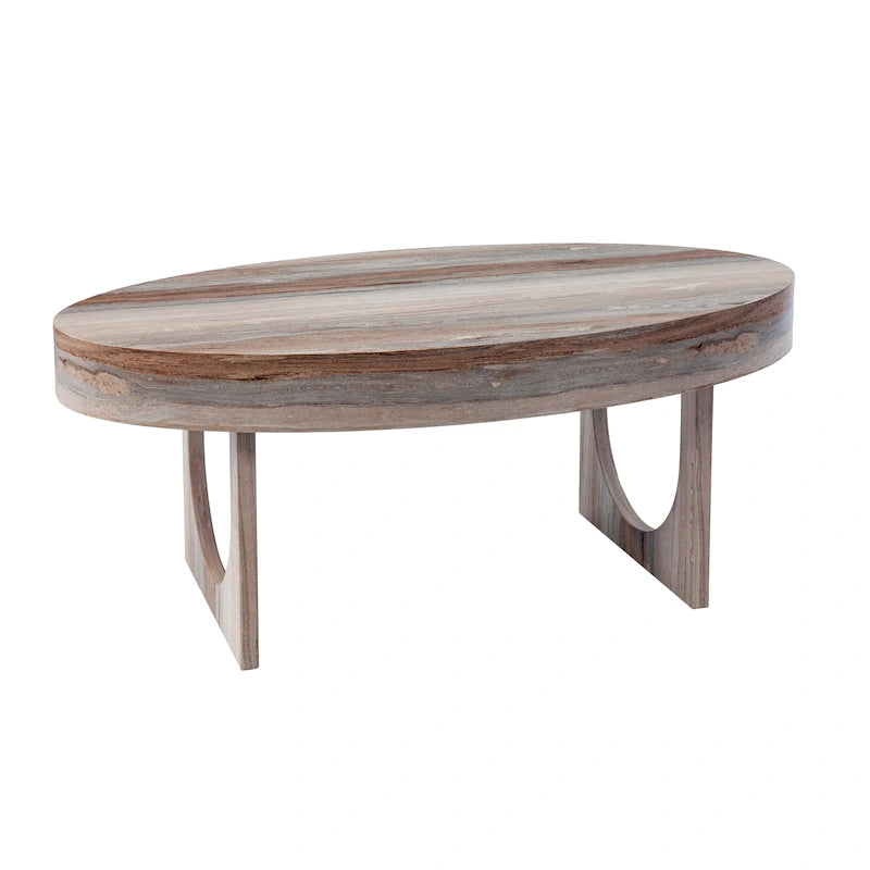 SEI Furniture Chadwick Contemporary Brown Faux Stone Coffee Table
