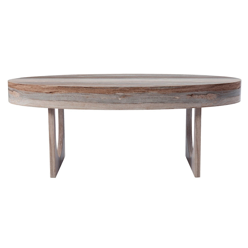 SEI Furniture Chadwick Contemporary Brown Faux Stone Coffee Table