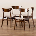 Parlin Mid-Century Modern Transitional 4-Piece Dining Chair Set