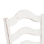 Magnolia Manor Antique White Weathered Bark 5 Piece Gathering Table Set