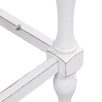 Magnolia Manor Antique White Weathered Bark 5 Piece Gathering Table Set