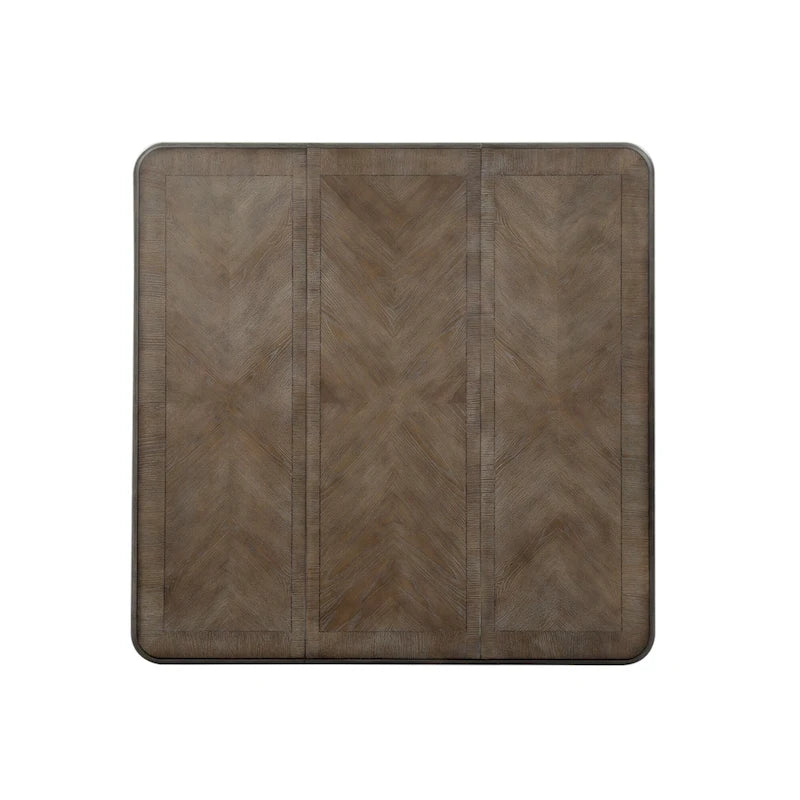 Magnolia Manor Antique White Weathered Bark 5 Piece Gathering Table Set