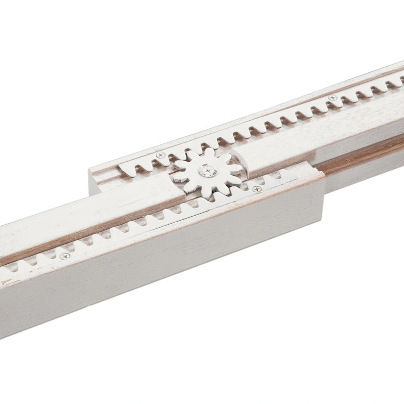 Magnolia Manor Antique White Weathered Bark 5 Piece Gathering Table Set