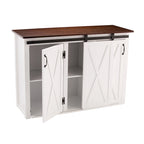 SEI Furniture Livendale White Kitchen Island w/ Storage