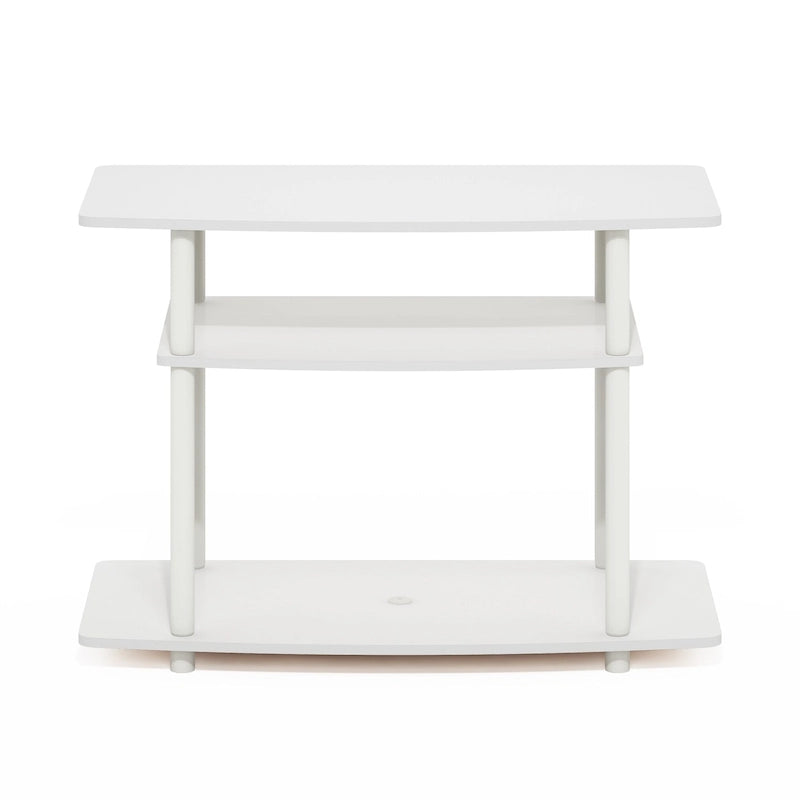 Furinno Turn-N-Tube No Tools 3-Tier TV Stands, Columbia Walnut/Black