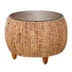 SEI Furniture Terraza Round Water Hyacinth Coffee Table