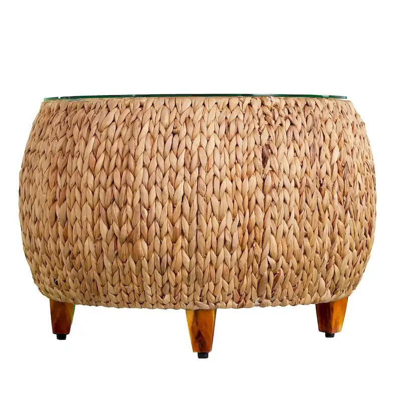SEI Furniture Terraza Round Water Hyacinth Coffee Table