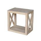 Hampton Solid Wood Unfinished Narrow End Table