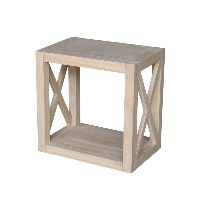Hampton Solid Wood Unfinished Narrow End Table