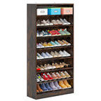 9 Tiers Tall Shoe Storage Rack Cabinet with Open Shelf for Entryway