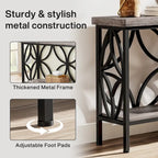 70.9 Inch Long Sofa Table, Industrial Console Table - 70.9 L  11.8 W  31.9 H