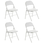Elegant Foldable Iron & PVC Chairs for Convention & Exhibition White