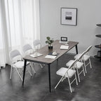 Elegant Foldable Iron & PVC Chairs for Convention & Exhibition White