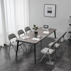 Elegant Foldable Iron & PVC Chairs for Convention & Exhibition White