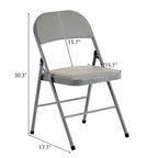 Elegant Foldable Iron & PVC Chairs for Convention & Exhibition White