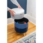 Tray Top End Table with 3 Hidden Storage Bins