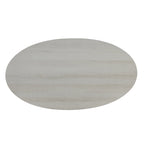Roundhill Furniture Anze Contemporary Oval Wood Shelf Coffee Table