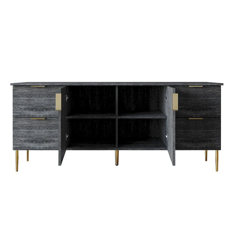 CraftPorch Modern and Luxury Clean-Lines Sideboard
