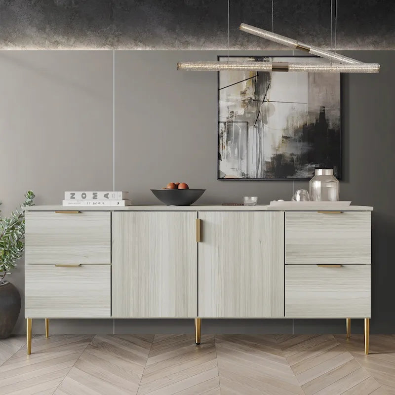 CraftPorch Modern and Luxury Clean-Lines Sideboard