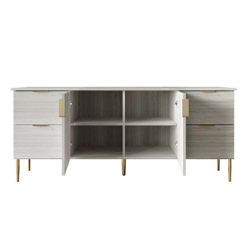 CraftPorch Modern and Luxury Clean-Lines Sideboard