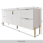 CraftPorch Modern and Luxury Clean-Lines Sideboard