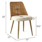 Fabric Upholstered Dining Chair (Set of 4)