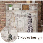 Hall Tree Storage Bench 3-in-1 Entryway Bench Coat Rack