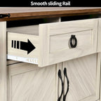 Moasis 35-Inch Farmhouse Console Table, Entry Table with 2 Drawers and Cabinet for Living Room