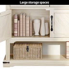 Moasis 35-Inch Farmhouse Console Table, Entry Table with 2 Drawers and Cabinet for Living Room