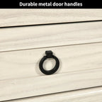 Moasis 35-Inch Farmhouse Console Table, Entry Table with 2 Drawers and Cabinet for Living Room