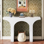 47 Inches Console Table, Black Sofa Table Behind Couch, Vintage Modern Entryway Hallway Table