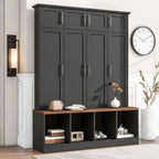 Multi-Functional Hall Tree Entryway Cabinet with Multiple Storage Space