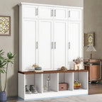 Multi-Functional Hall Tree Entryway Cabinet with Multiple Storage Space