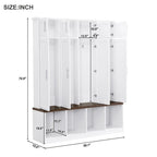 Multi-Functional Hall Tree Entryway Cabinet with Multiple Storage Space