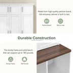 Multi-Functional Hall Tree Entryway Cabinet with Multiple Storage Space