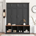 Multi-Functional Hall Tree Entryway Cabinet with Multiple Storage Space