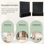 Multi-Functional Hall Tree Entryway Cabinet with Multiple Storage Space