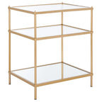 SAFAVIEH Vida 3-Tier Accent Table - 22 W x 18 D x 27 H - 22Wx18Dx27H